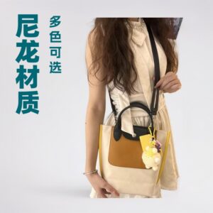 龙骧新款3. 0replay女包尼龙拼皮单肩托特方包手提斜挎小号饺子包
