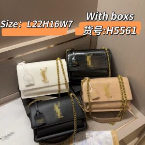 跨境外贸杨树林同款女包2025新款时尚高级感链条单肩斜挎包盒子批