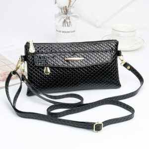 new women's bag glossy crossbody bag korean version fashion casual clutch bag women's small bag ladies mobile phone bag coin purse