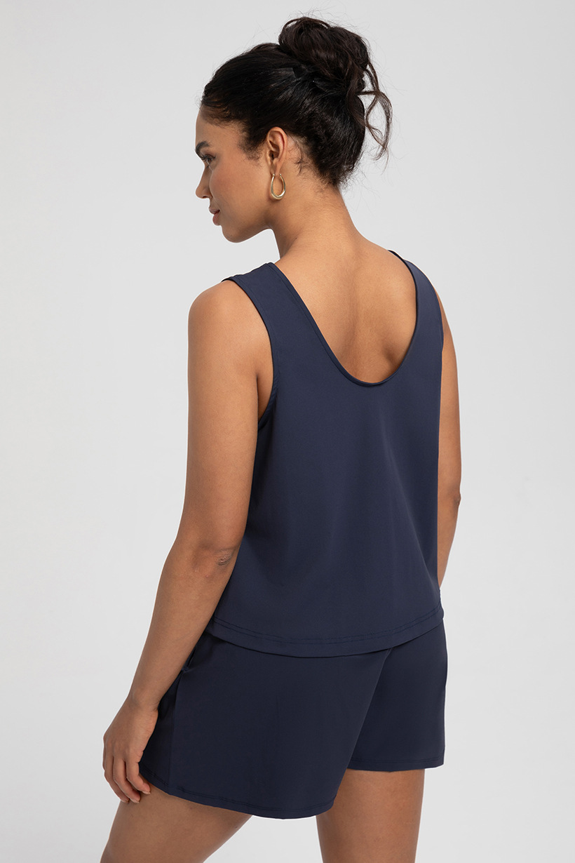 Athena lulu sports vest women's loose drape breathable sleeveless fitness outerwear training yoga clothes top O1CN015Axzpf26MNn8bqRok 2201111757647 0 Cib