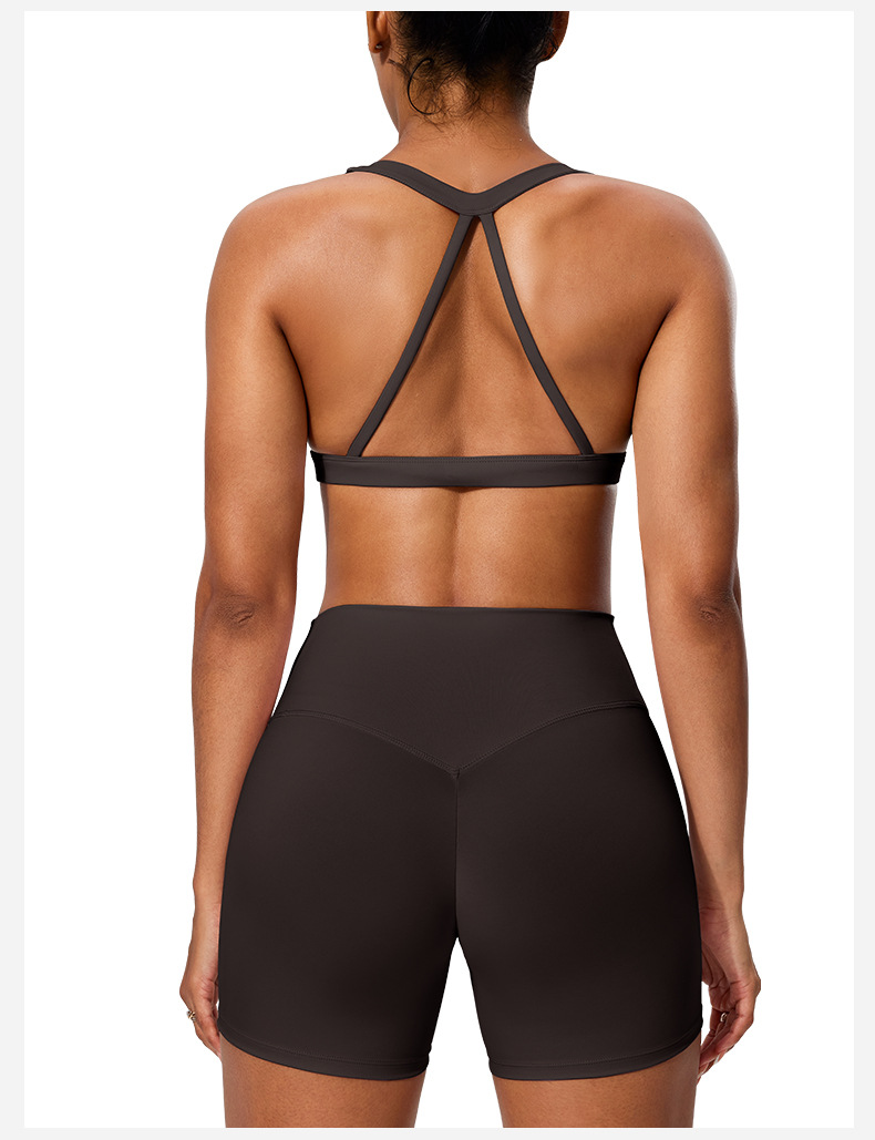 Summer pure desire sports bra low strength with chest pad beautiful back halterneck vest yoga fitness training top bra O1CN015KBGXy24PvZ88uObZ 3324387384 0 Cib
