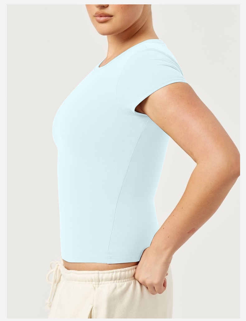 Summer sports t-shirts, yoga clothes, quick-drying clothes, slim tops, fitness tops, outdoor running sportswear, short sleeves women O1CN015Memrs24Pvc51Xgjt 3324387384 0 Cib