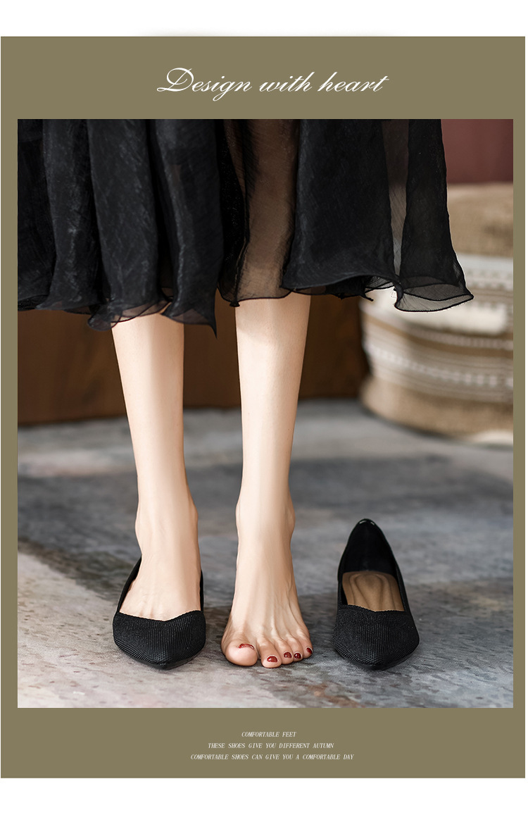 2023 foreign trade increase princess shoes knitted knitted wedge single shoes women's pointed toe shallow mouth breathable flying knitted women's shoes color matching O1CN017Ts2Fa1JrbNGEQ2ZJ 2208618081082 0 Cib