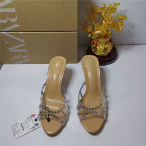 za2026 summer new women's shoes are niche and high end, with a variety of skirts, rhinestones, fairy style, stiletto heels, and sandals
