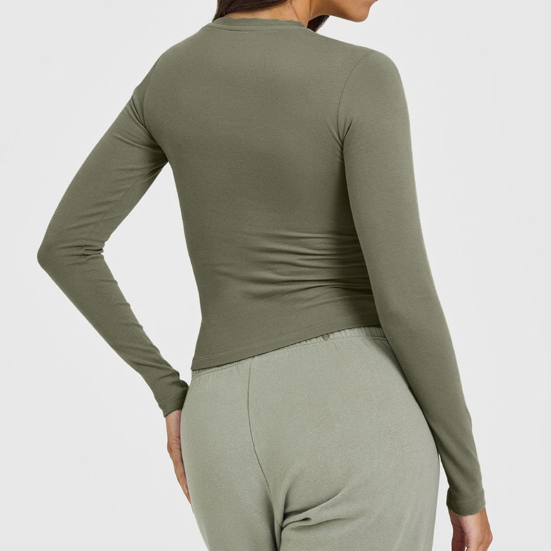 Autumn and winter thin long-sleeved yoga clothes, running fitness clothes, women's base shirts, outdoor sports tops, women's long-sleeved T-shirts O1CN018WuDJs24Pvc2wj8s1 3324387384 0 Cib