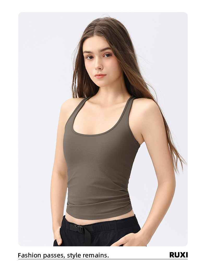 In summer, I wear a racer, a chest pad, a vest, a running yoga wear, a training body, a beautiful back, a sports vest O1CN01AKWaJR24PveoHRGMj 3324387384 0 Cib