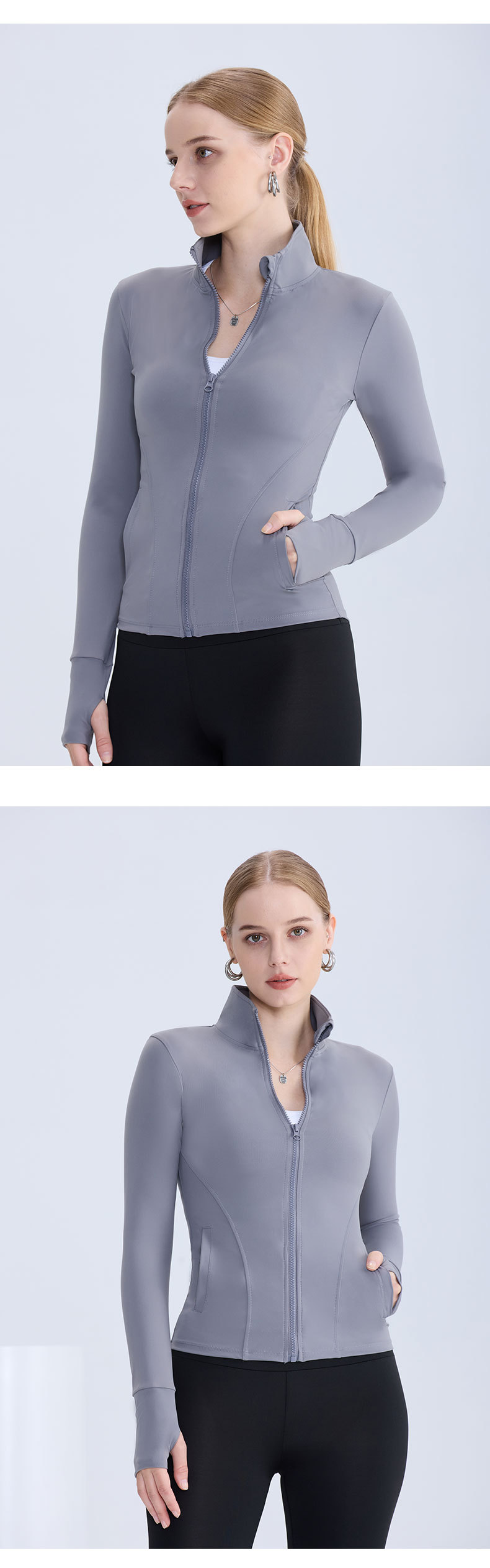 2026 spring/summer new lulu yoga wear jacket women's European and American zipper pocket sports top running fitness cardigan O1CN01Ag337D2AAi6AeaWHF 4106388163 0 Cib