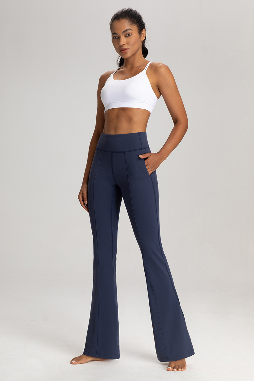 Athena lulu Sports Wide-Leg Pants Women's Side Pockets High Waist Slimming Casual Loose Yoga Flared Pants O1CN01Aqkz5V26MNm185I0e 2201111757647 0 Cib