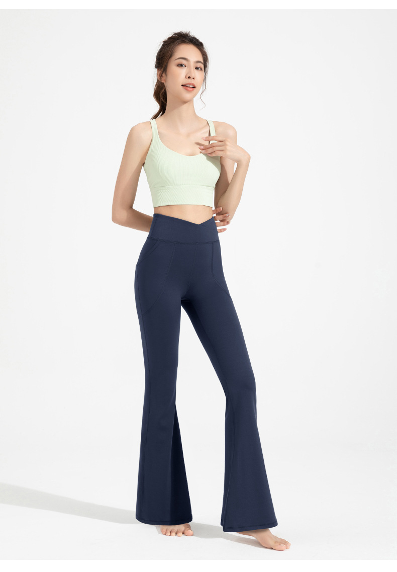 Athena lulu Antibacterial Flared Pants Women's High Waist Hip Lift Boot Boot Yoga Pants Nude Slim Wide-leg Pants O1CN01BboCGt26MNYThtf0j 2201111757647 0 Cib