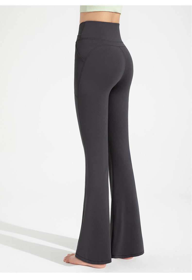Athena lulu Antibacterial Flared Pants Women's High Waist Hip Lift Boot Boot Yoga Pants Nude Slim Wide-leg Pants O1CN01CAhaD026MNYKpxsmf 2201111757647 0 Cib