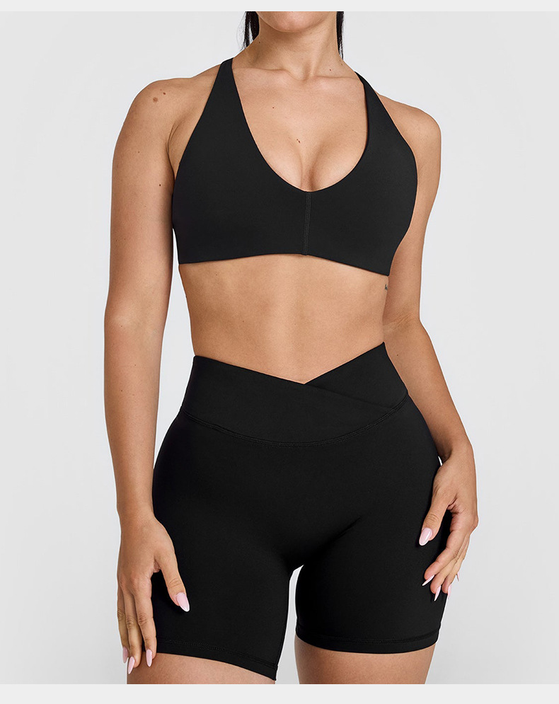 New European and American brushed sports bras for women can wear cross beautiful back running fitness yoga vest suspender bra O1CN01DFpA8E24PvbUWelem 3324387384 0 Cib