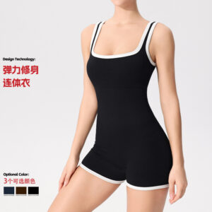 high quality one piece yoga clothes, women's fitness, beautiful back onesies, dance sports, tights, with chest pads, aerial yoga clothes