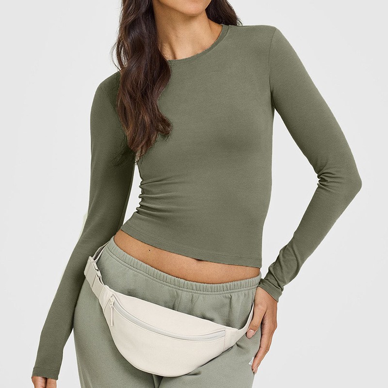 Autumn and winter thin long-sleeved yoga clothes, running fitness clothes, women's base shirts, outdoor sports tops, women's long-sleeved T-shirts O1CN01FKeOIs24Pvc52m5fx 3324387384 0 Cib
