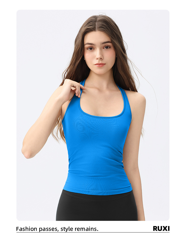 In summer, I wear a racer, a chest pad, a vest, a running yoga wear, a training body, a beautiful back, a sports vest O1CN01FzjZG224Pveojynvt 3324387384 0 Cib