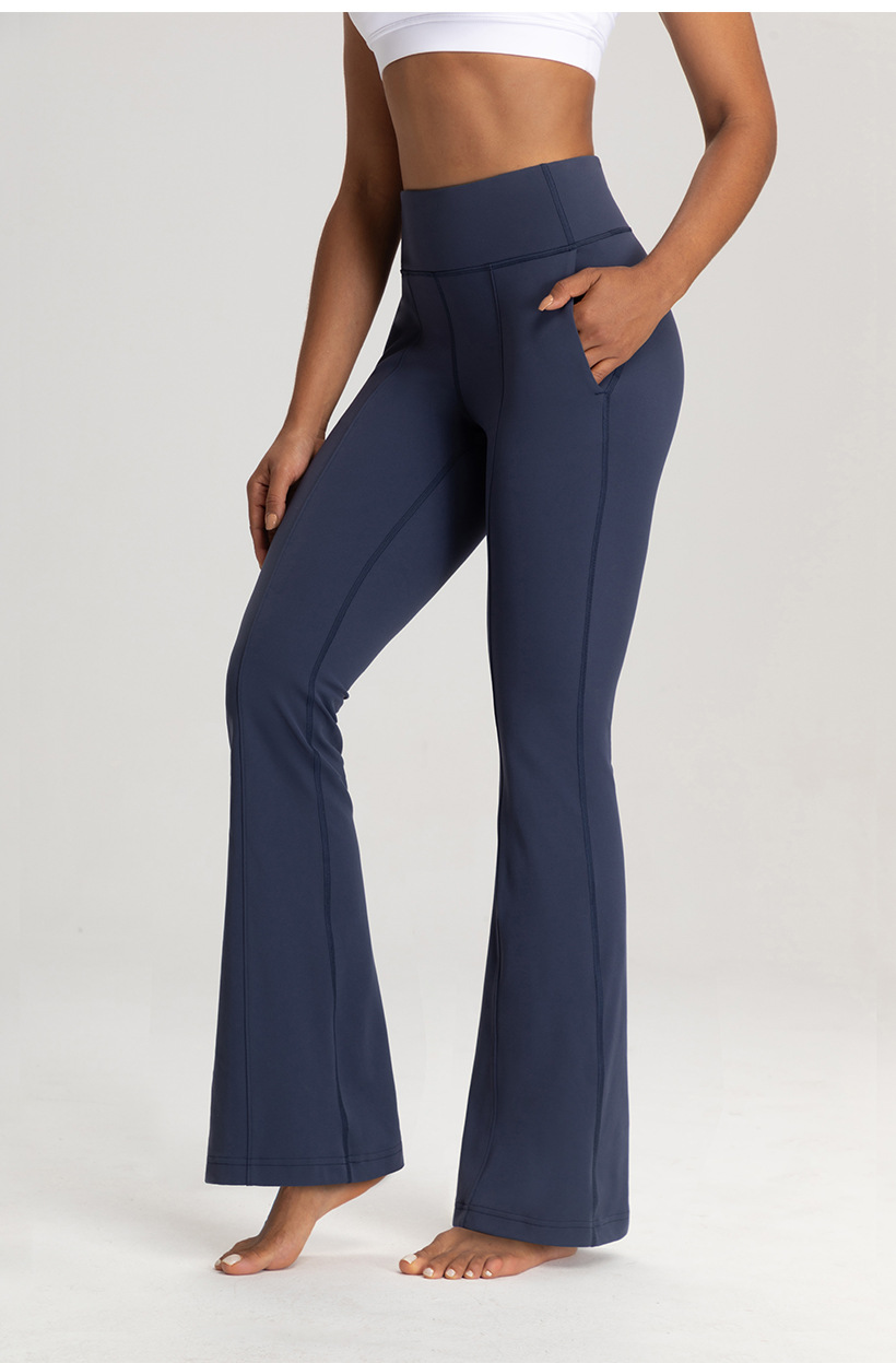 Athena lulu Sports Wide-Leg Pants Women's Side Pockets High Waist Slimming Casual Loose Yoga Flared Pants O1CN01G2AqNX26MNmAGmZBm 2201111757647 0 Cib