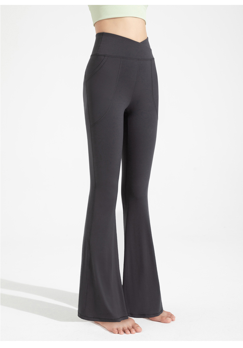Athena lulu Antibacterial Flared Pants Women's High Waist Hip Lift Boot Boot Yoga Pants Nude Slim Wide-leg Pants O1CN01GL9iRZ26MNYS62ime 2201111757647 0 Cib
