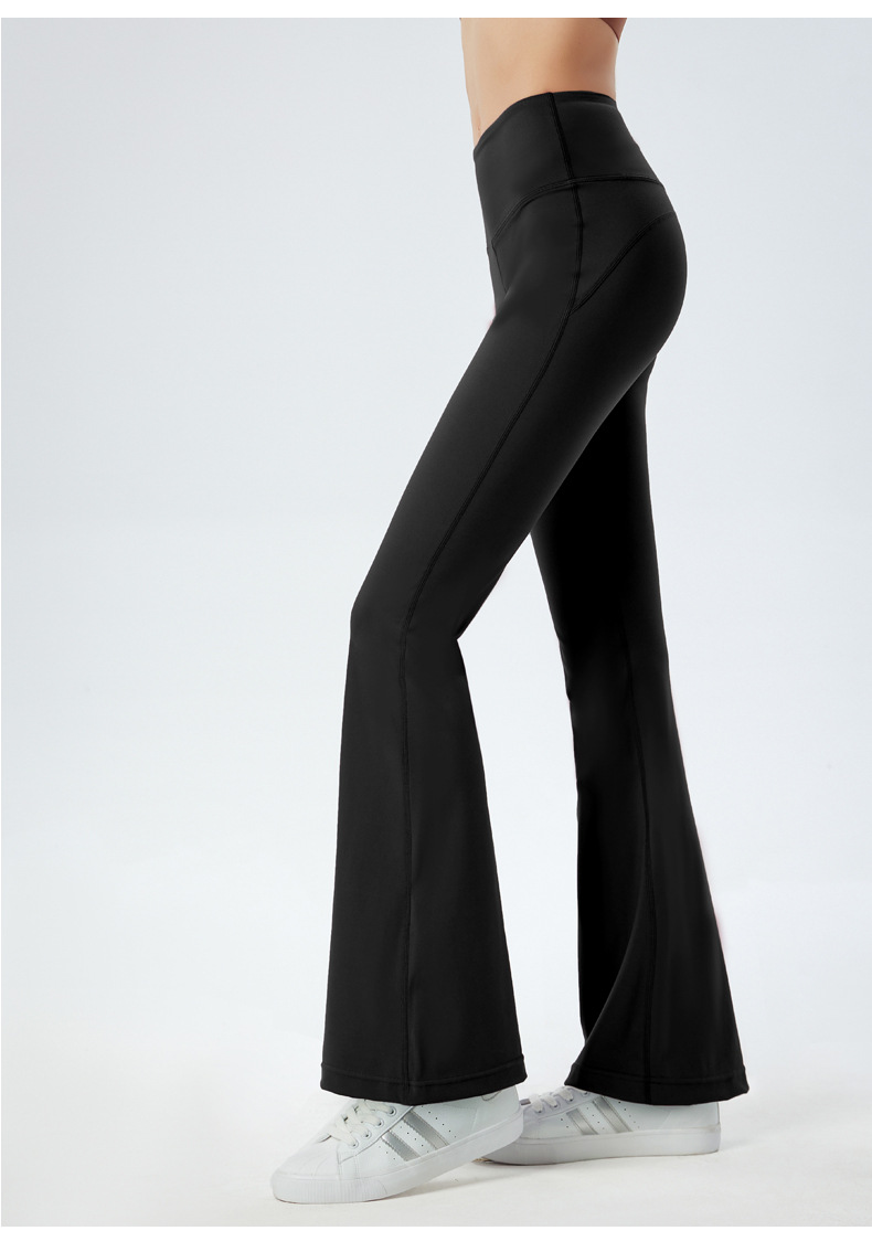 Europe and the United States new wide-leg yoga pants women's high-waist hip-lifting elastic sports pants nude casual running loose flared pants O1CN01H8PmTt26MNTWypmD4 2201111757647 0 Cib