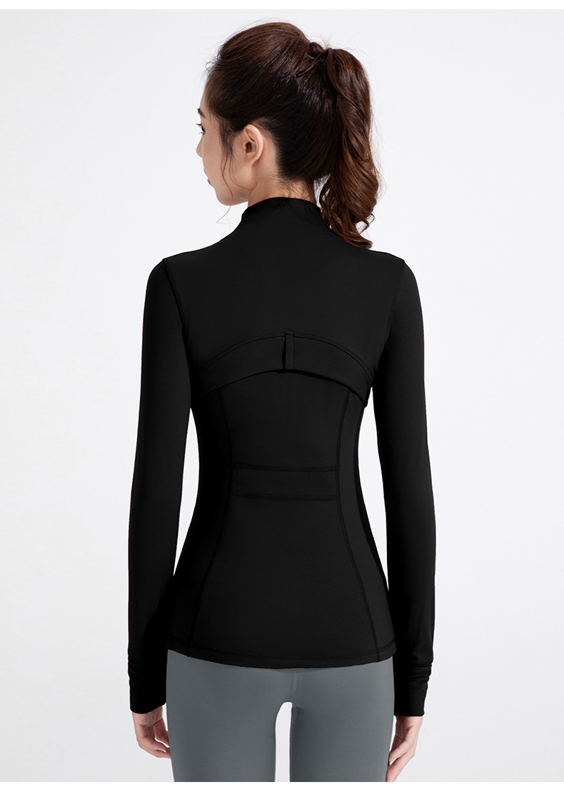 Athena lulu's new yoga outfit women's nude stand up collar blazer running fitness long sleeve zipper jacket O1CN01IaXc8B26MNfOEjbSa 2201111757647 0 Cib
