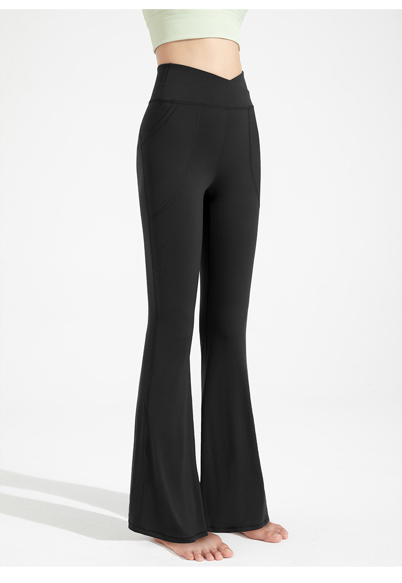 Athena lulu Antibacterial Flared Pants Women's High Waist Hip Lift Boot Boot Yoga Pants Nude Slim Wide-leg Pants O1CN01Irbs1u26MNYOLEPRg 2201111757647 0 Cib