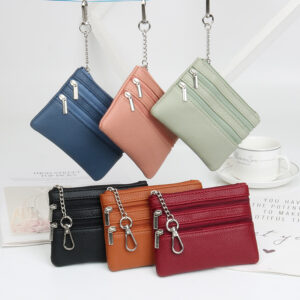 fashionable new key case, zipper bag, ladies small card holder, pendant, mini coin purse, coin bag, short pouch
