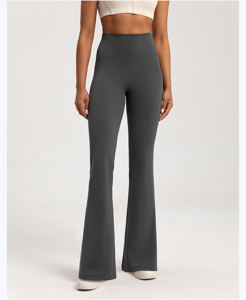 Autumn and winter fleece flared pants, women's high-waisted nude feeling thin, warm wide-leg pants, sports fitness, yoga flared trousers O1CN01KCKlhL26MNhOErHFZ 2201111757647 0 Cib