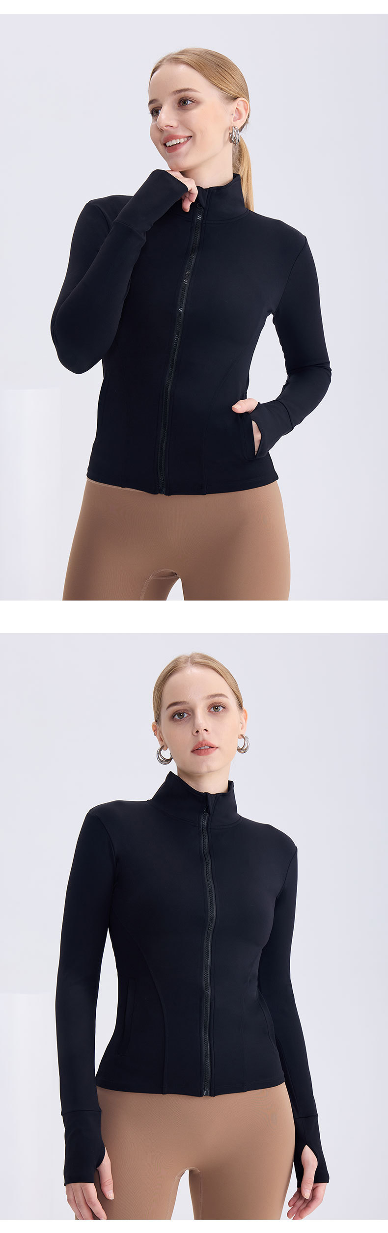 2026 spring/summer new lulu yoga wear jacket women's European and American zipper pocket sports top running fitness cardigan O1CN01KtXxkc2AAi6D8AUJ2 4106388163 0 Cib