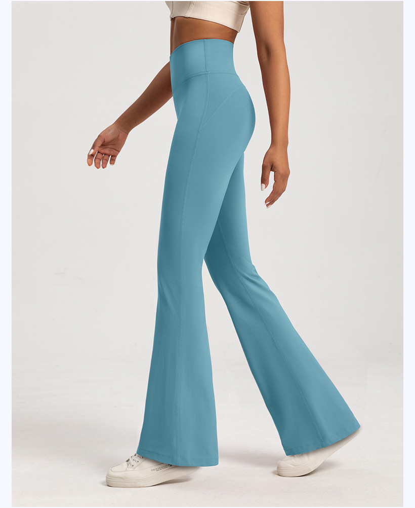 Autumn and winter fleece flared pants, women's high-waisted nude feeling thin, warm wide-leg pants, sports fitness, yoga flared trousers O1CN01LXwVhW26MNi1uE84W 2201111757647 0 Cib