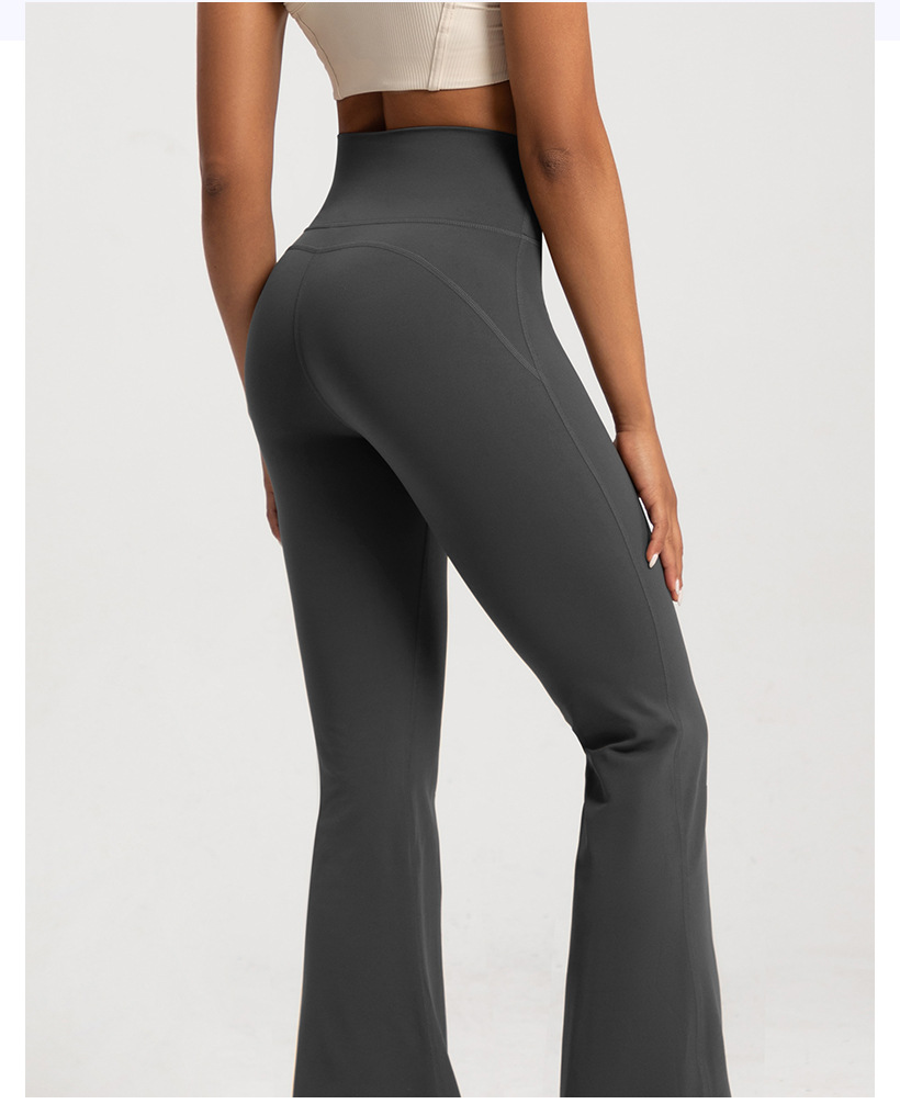 Autumn and winter fleece flared pants, women's high-waisted nude feeling thin, warm wide-leg pants, sports fitness, yoga flared trousers O1CN01MsvzW626MNhQL5pV0 2201111757647 0 Cib