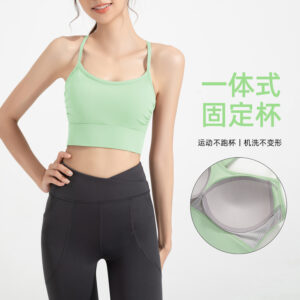 athena lulu yoga sports bra women's pleated bra shockproof gym high intensity running vest