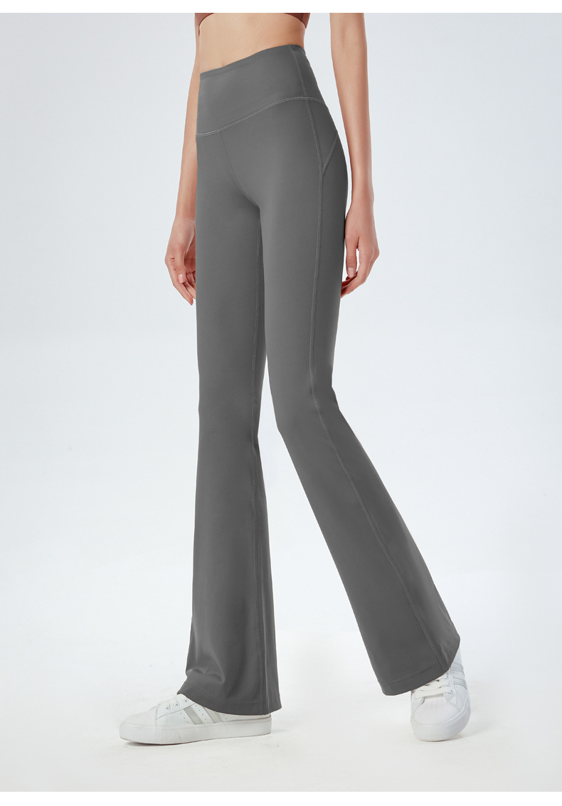 Europe and the United States new wide-leg yoga pants women's high-waist hip-lifting elastic sports pants nude casual running loose flared pants O1CN01QfSbFR26MNTa9Smsr 2201111757647 0 Cib