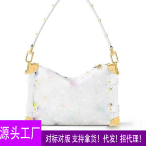 2025 explosive white sancai soft box bag high end shoulder crossbody bag