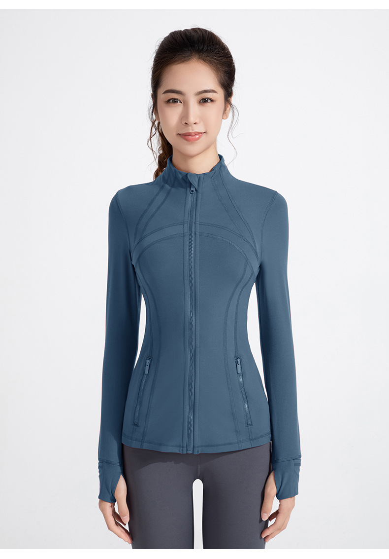 Athena lulu's new yoga outfit women's nude stand up collar blazer running fitness long sleeve zipper jacket O1CN01RGjalK26MNZ2YEDT8 2201111757647 0 Cib