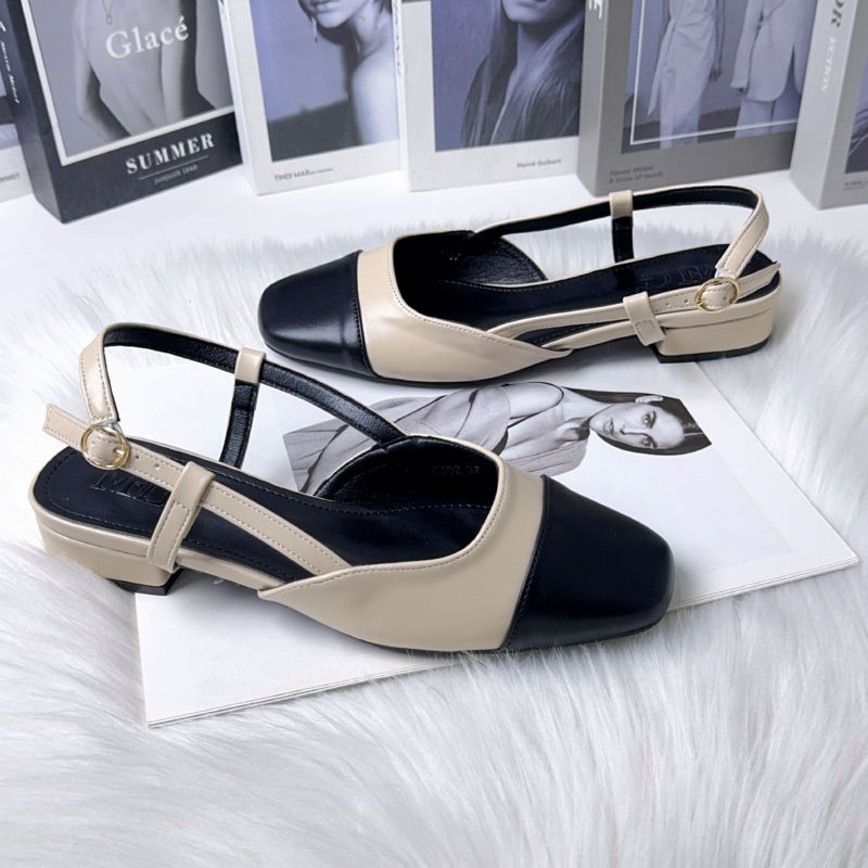 2026 summer new C co-branded cross-border back space small fragrance European and American mid-high heeled sandals women's high-end contrasting color O1CN01RM3VfP1sfhutDbBRE 2212495145794 0 Cib