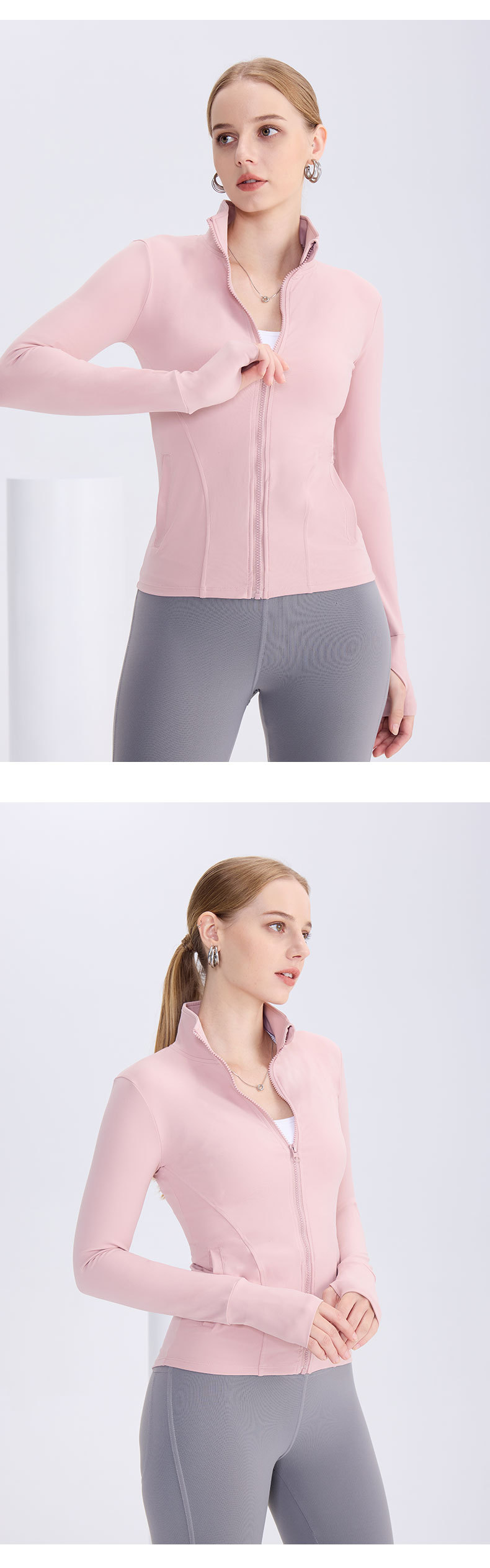 2026 spring/summer new lulu yoga wear jacket women's European and American zipper pocket sports top running fitness cardigan O1CN01SjFU462AAi6Epgwst 4106388163 0 Cib