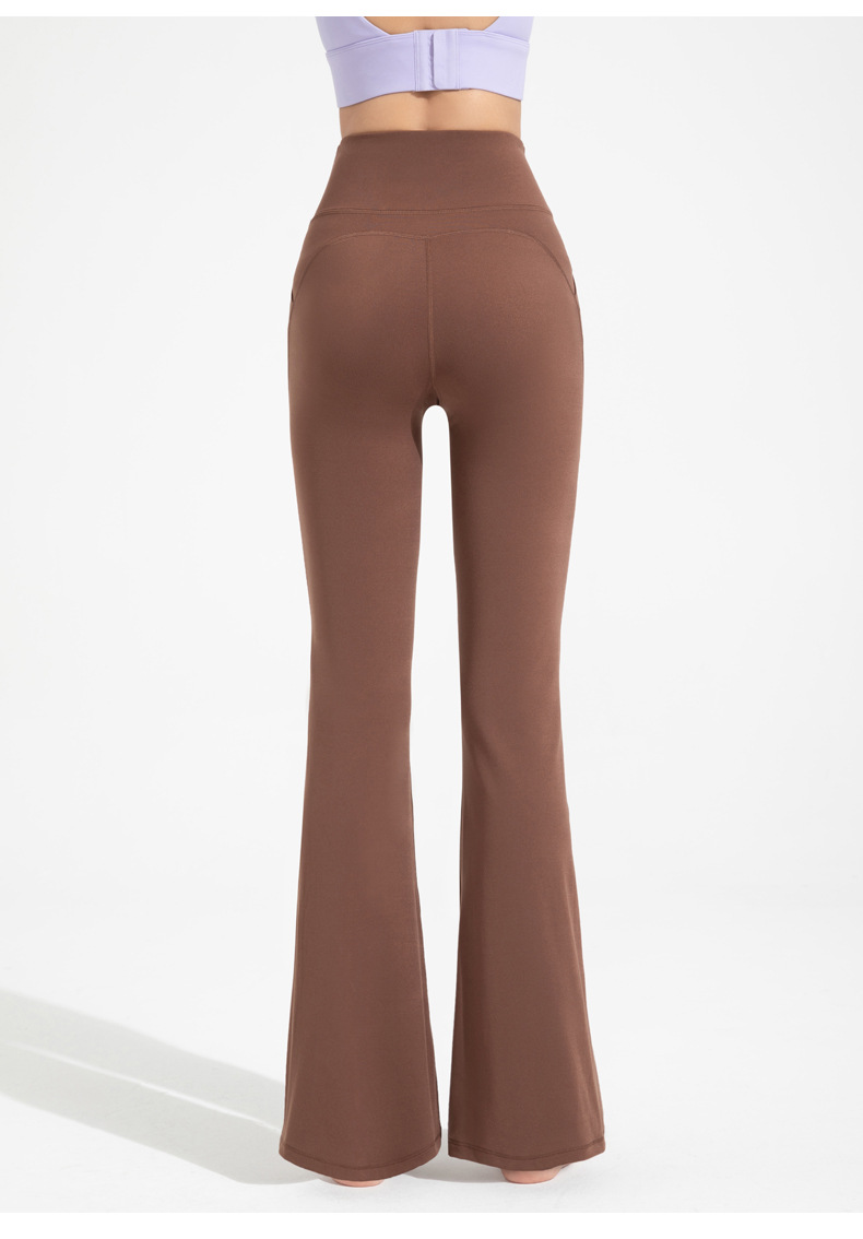 Athena lulu Antibacterial Flared Pants Women's High Waist Hip Lift Boot Boot Yoga Pants Nude Slim Wide-leg Pants O1CN01TYZDOV26MNYNGZ92e 2201111757647 0 Cib