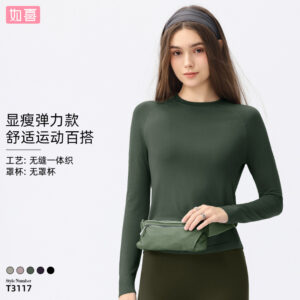 quick drying sweat wicking yoga clothes long sleeve female pilates training fitness running sports tops yoga clothes women