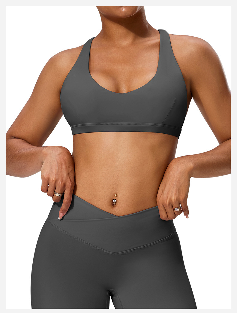 Summer pure desire sports bra low strength with chest pad beautiful back halterneck vest yoga fitness training top bra O1CN01UhE6Ia24PvZ8tEOWr 3324387384 0 Cib