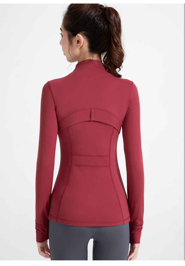 Athena lulu's new yoga outfit women's nude stand up collar blazer running fitness long sleeve zipper jacket O1CN01VB9Xpj26MNZ6E57b2 2201111757647 0 Cib
