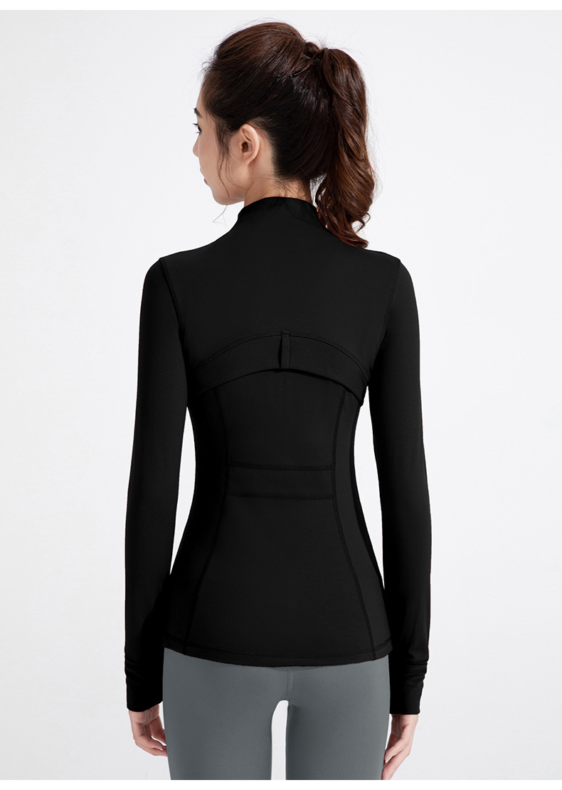 Athena lulu's new yoga outfit women's nude stand up collar blazer running fitness long sleeve zipper jacket O1CN01XSdCzo26MNZ1XzfLN 2201111757647 0 Cib