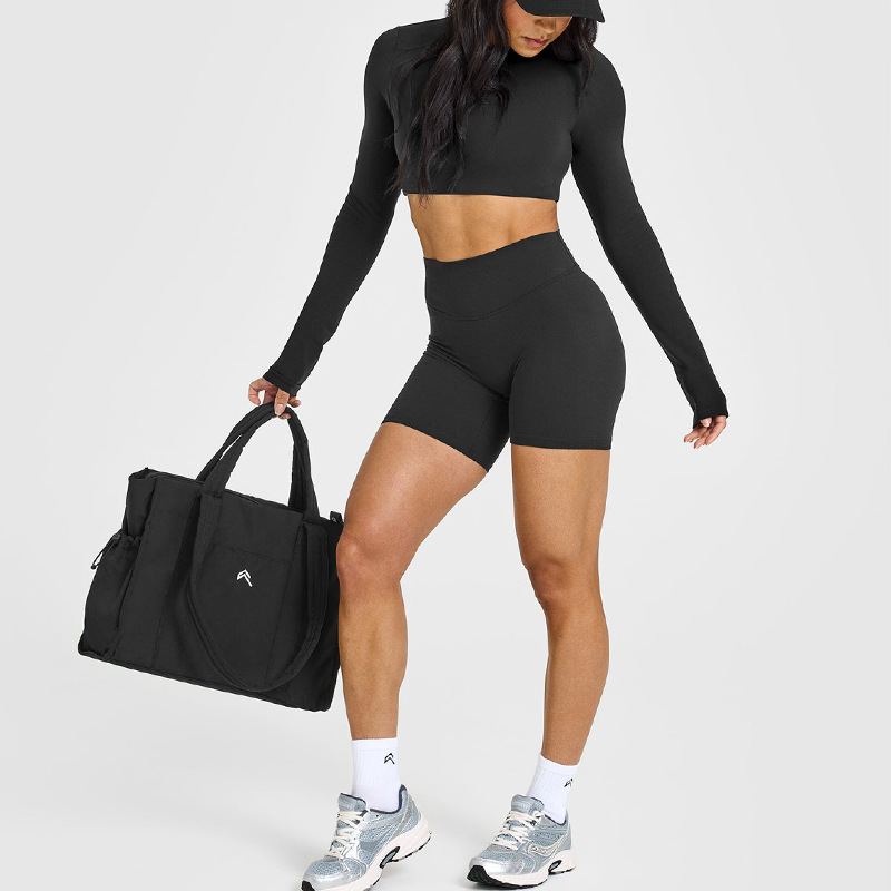High-end backless sports tops, women's cropped long sleeves, chest pads, athleisure fitness clothes, yoga clothes, women's T-shirts O1CN01Z2S5nR24PvcVIJGAR 3324387384 0 Cib