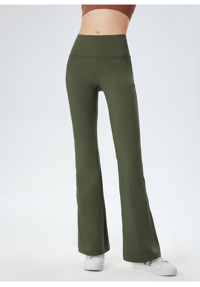 Europe and the United States new wide-leg yoga pants women's high-waist hip-lifting elastic sports pants nude casual running loose flared pants O1CN01aslPDv26MNTg3duUG 2201111757647 0 Cib