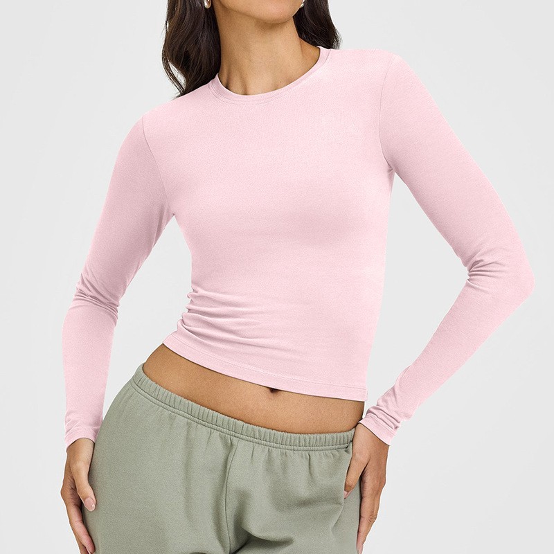 Autumn and winter thin long-sleeved yoga clothes, running fitness clothes, women's base shirts, outdoor sports tops, women's long-sleeved T-shirts O1CN01cIAK7s24Pvc5ThODa 3324387384 0 Cib