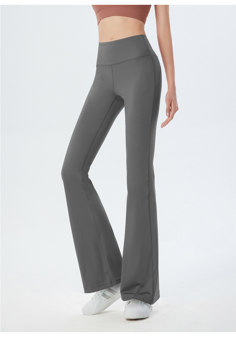 Europe and the United States new wide-leg yoga pants women's high-waist hip-lifting elastic sports pants nude casual running loose flared pants O1CN01fo7F8Y26MNTWymQGK 2201111757647 0 Cib