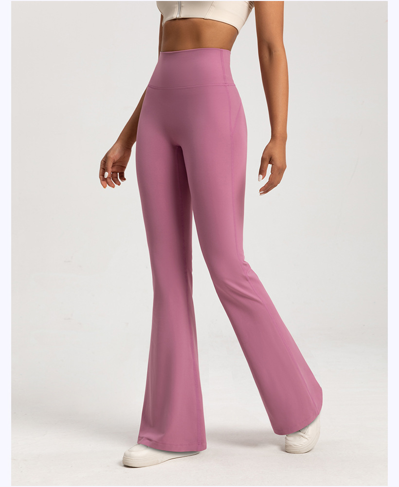 Autumn and winter fleece flared pants, women's high-waisted nude feeling thin, warm wide-leg pants, sports fitness, yoga flared trousers O1CN01i6OKAn26MNhON8jcG 2201111757647 0 Cib