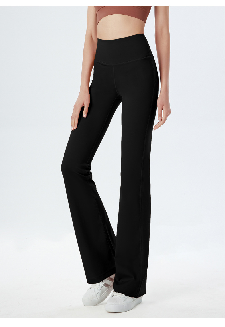 Europe and the United States new wide-leg yoga pants women's high-waist hip-lifting elastic sports pants nude casual running loose flared pants O1CN01jEeRGR26MNTi2xJcK 2201111757647 0 Cib