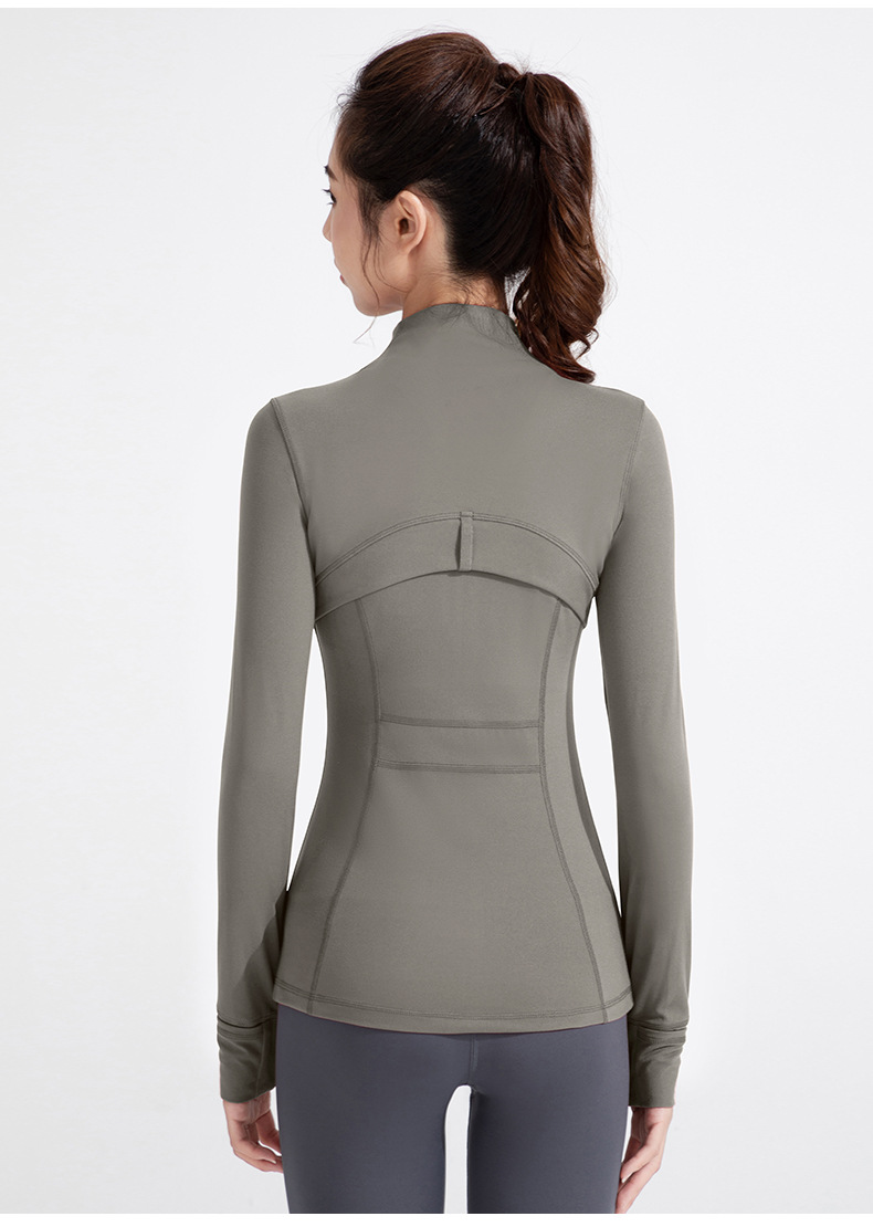 Athena lulu's new yoga outfit women's nude stand up collar blazer running fitness long sleeve zipper jacket O1CN01jiahWK26MNhMPYttb 2201111757647 0 Cib