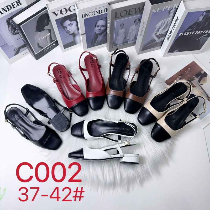2026 summer new C co-branded cross-border back space small fragrance European and American mid-high heeled sandals women's high-end contrasting color O1CN01kWGedz1sfhuz3jaqK 2212495145794 0 Cib