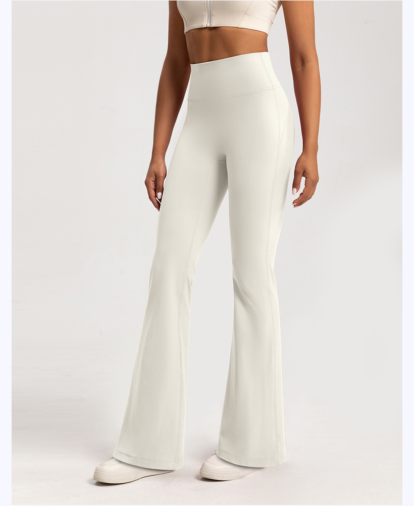 Autumn and winter fleece flared pants, women's high-waisted nude feeling thin, warm wide-leg pants, sports fitness, yoga flared trousers O1CN01lpjIIK26MNhM5xKOT 2201111757647 0 Cib