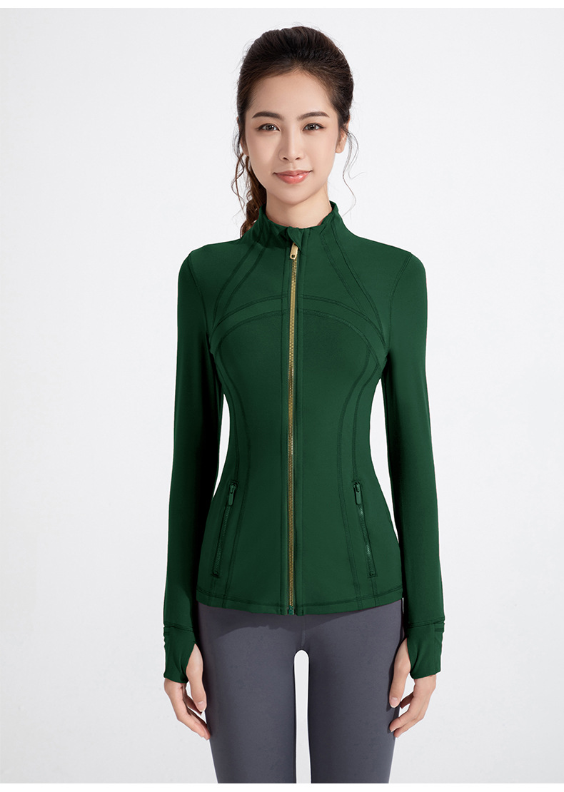 Athena lulu's new yoga outfit women's nude stand up collar blazer running fitness long sleeve zipper jacket O1CN01p4IVvQ26MNdWBlPWE 2201111757647 0 Cib