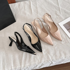 helia g6832 114 front bag back empty back tripband sandals stiletto heels commuter versatile high end sense